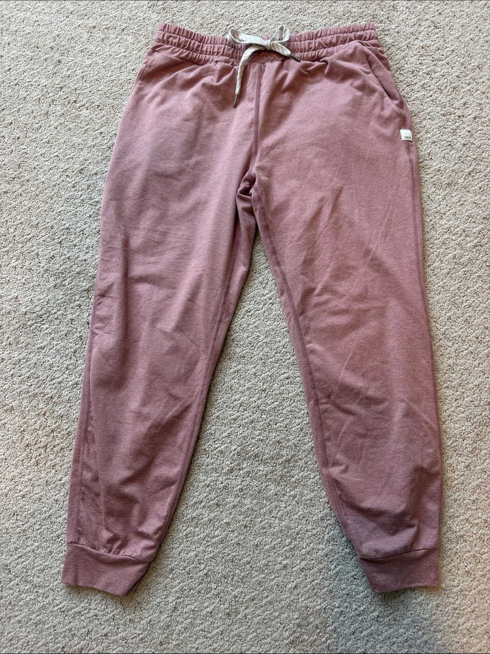 Vuori Mauve Women's Jogger Pants with Drawstring